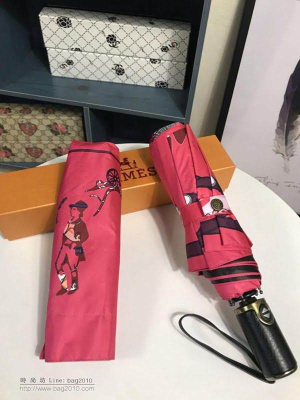 HERMES愛馬仕 年度最新 火爆單品 極品 H家自動傘 防曬隔熱 防紫外線  zm1054